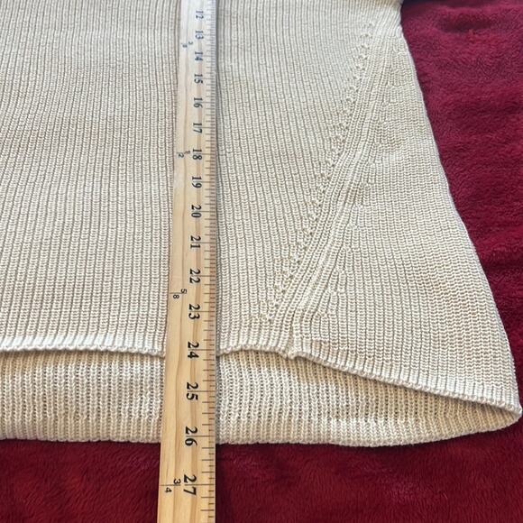 WE by living in Yellow Knit Ribbed V Neck Chunky Sweater 2X NWOT - Picture 7 of 9